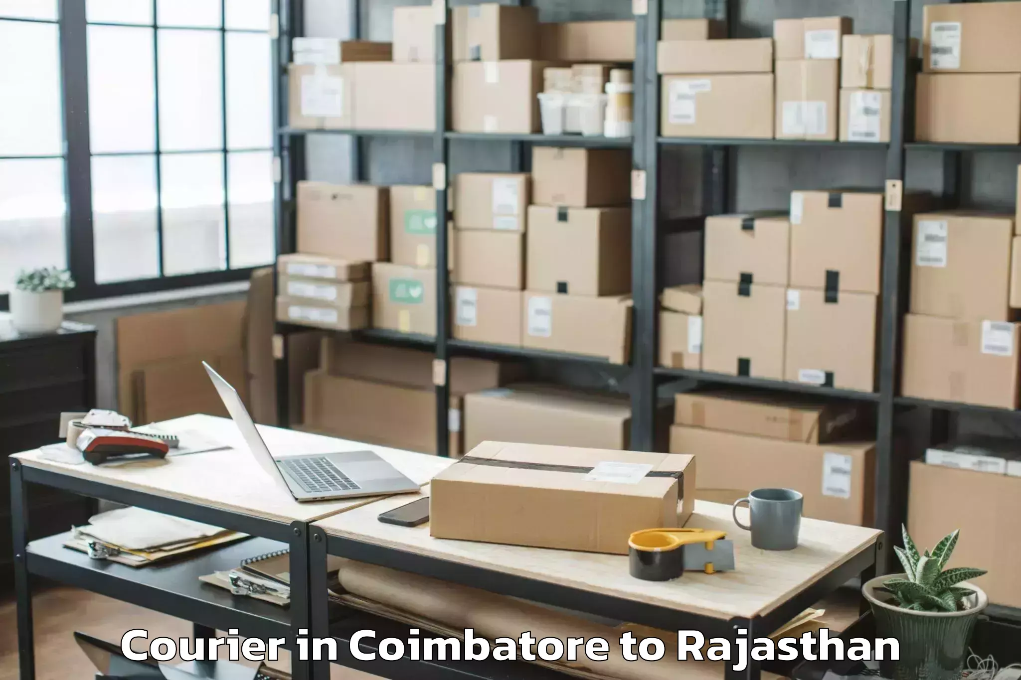 Book Coimbatore to Abhaneri Courier Online